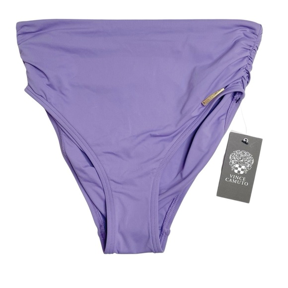 Vince Camuto Convertible High Waist Bikini Bottoms Lavender Purple XS New - Picture 1 of 5